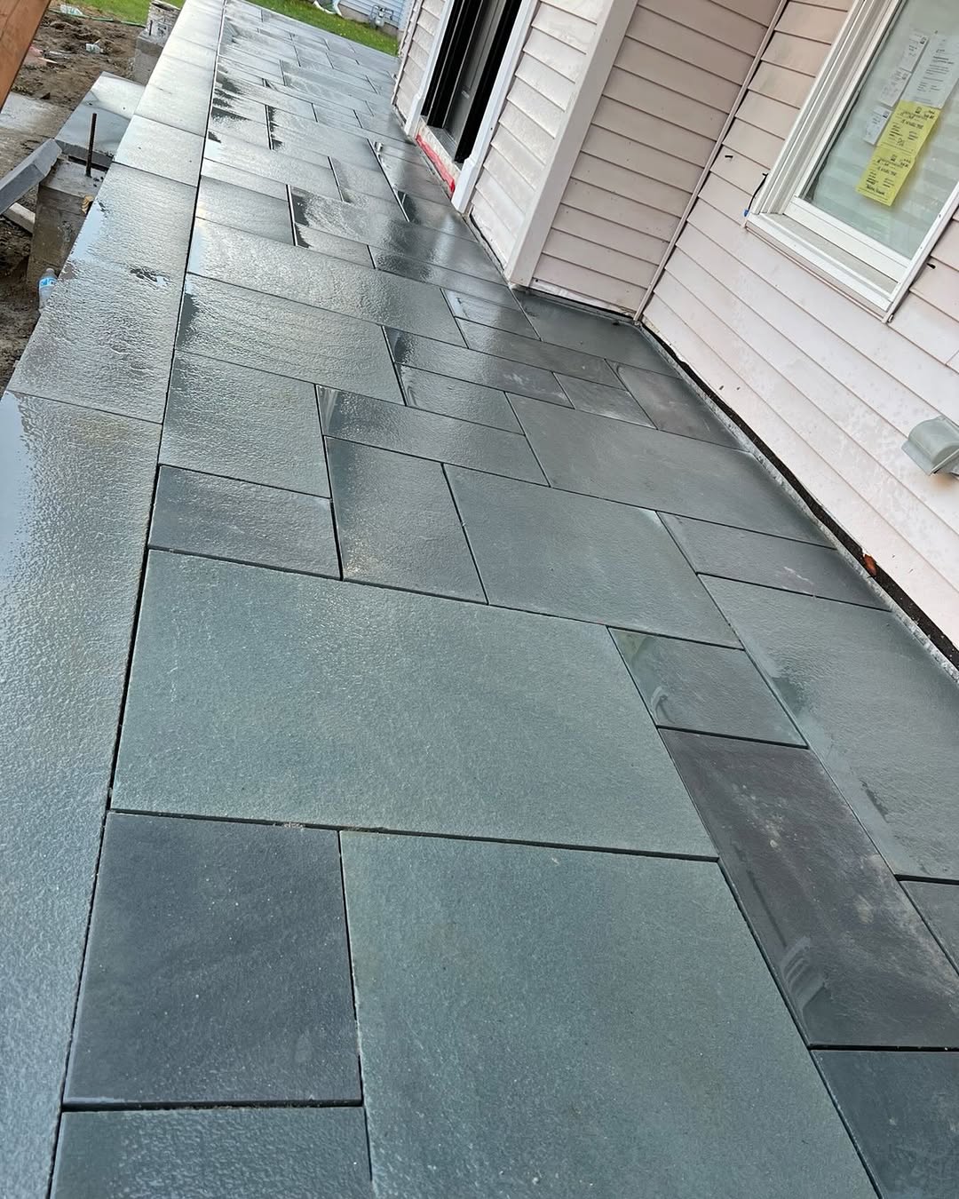 Bluestone porch walkway
